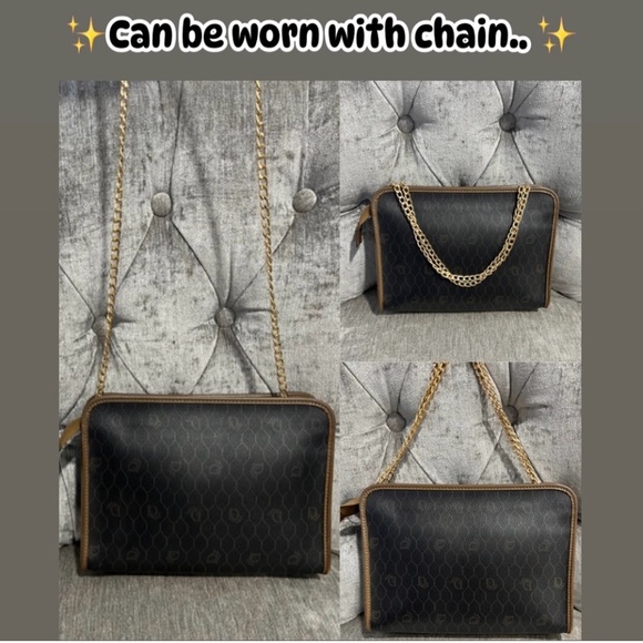 Auth Dior Clutch/Pouch Honeycomb In Web Canvas & Brown Leather 10x7 - Picture 14 of 14